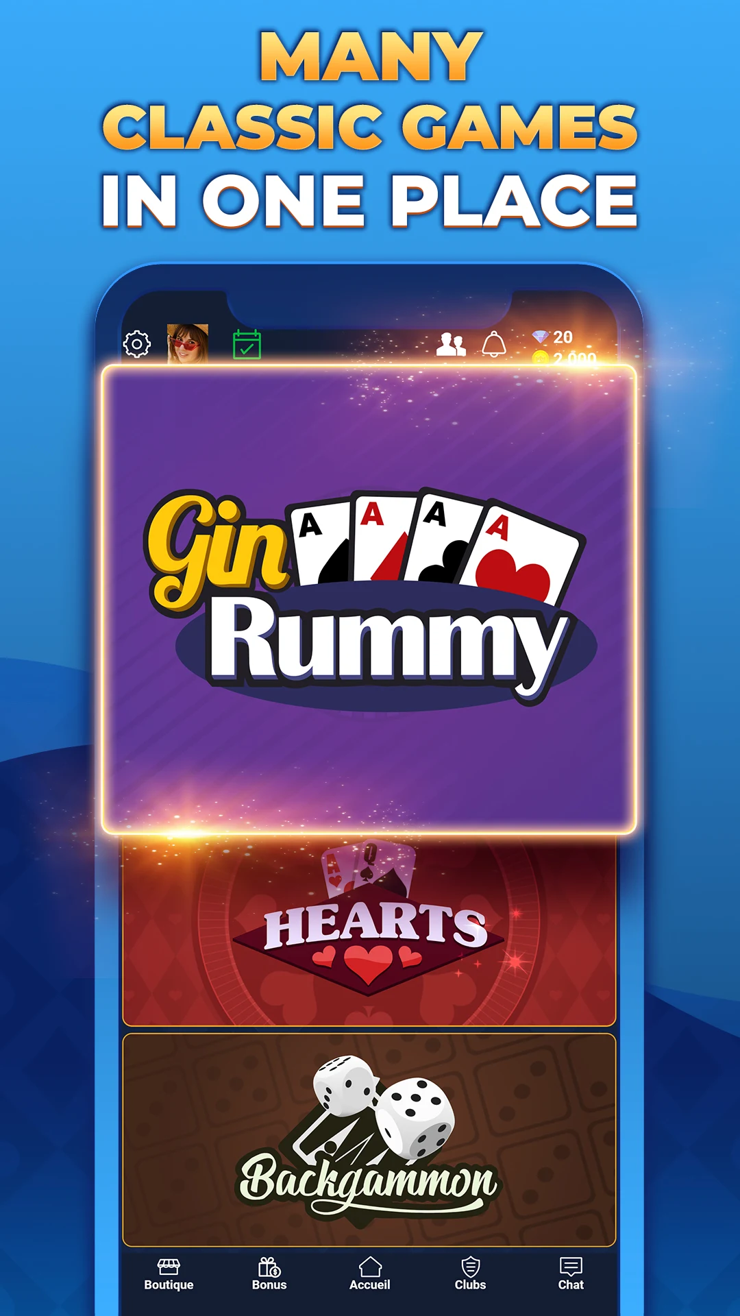 VIP Games: Gin Rummy, Hearts screenshot